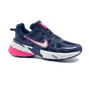 کفش و کتانی اسپرت زنانه مدل نایک کوشلون NIKE V2K رنگ سرمه ای صورتی کد 41835