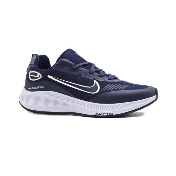 کفش و کتانی اسپرت مردانه و زنانه مدل نایک زوم NIKE_ZOOM رنگ سرمه ای سفید کد 41977