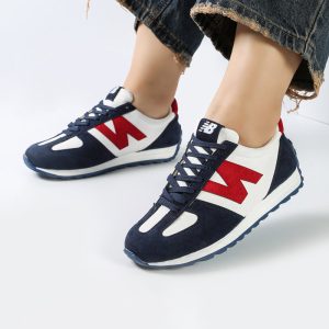 کفش و کتانی زنانه و دخترانه مدل نیوبالانس NEWBALANCE رنگ سفید سرمه ای کد M1256