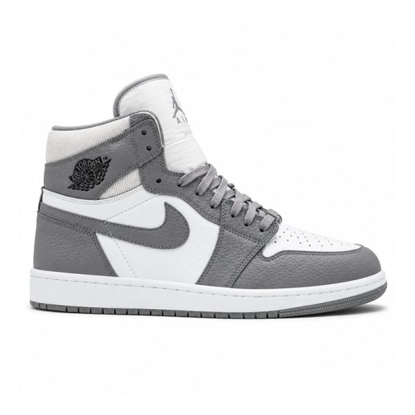 کفش و کتانی مردانه و زنانه ساقدار مدل NIKE JORDAN 1 رنگ سفید طوسی کد 2121