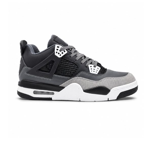 کفش و کتانی مردانه ساقدار مدل جردن NIKE AIR JORDAN 4 رنگ طوسی مشکی کد 2825